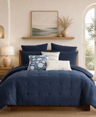 Muslin Textured 3-Piece Comforter Set, King/California King