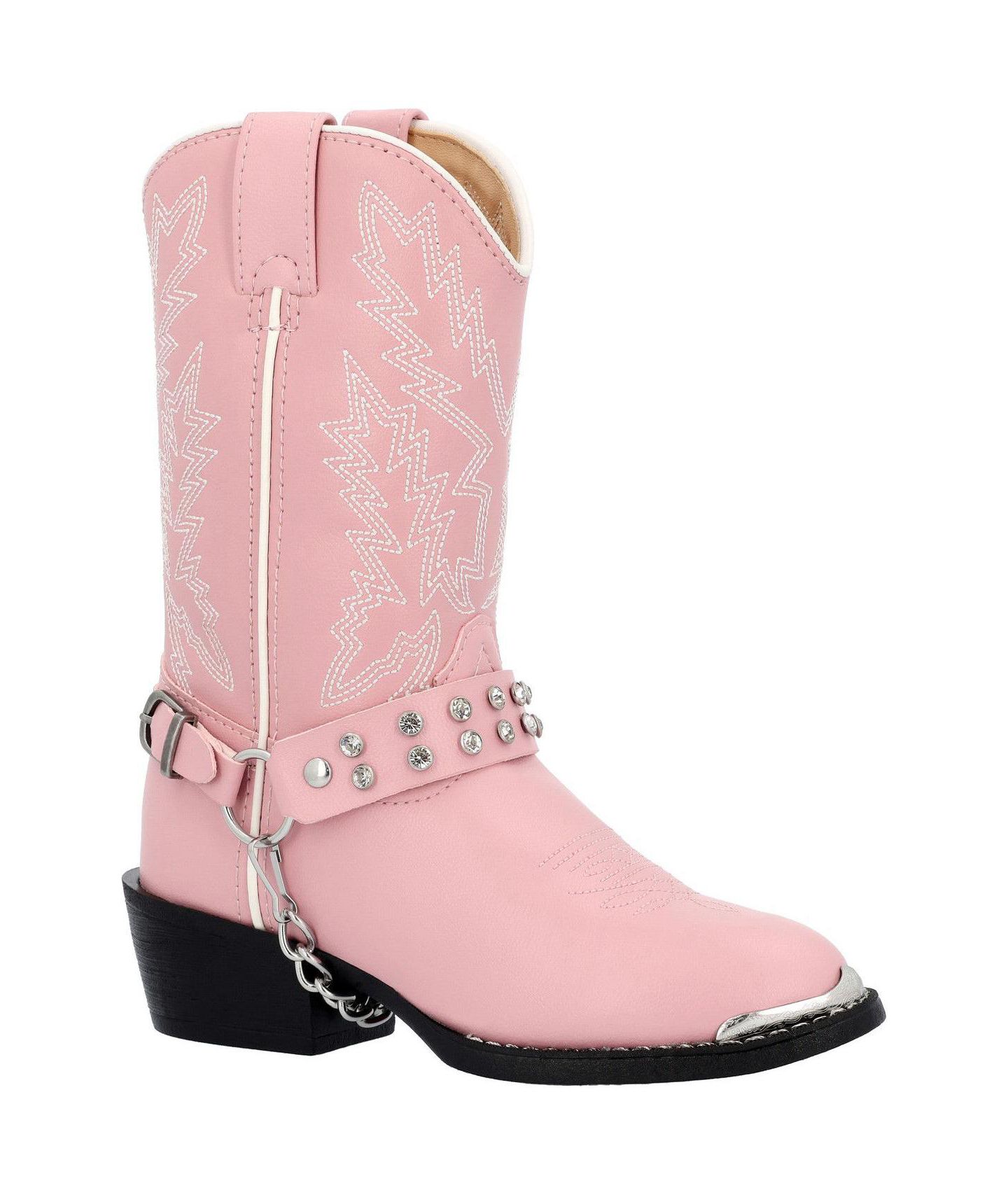Ботинки Durango Lil' Little Kid Pink Rhinestone Western Boot, цвет: Розовый — фото 9