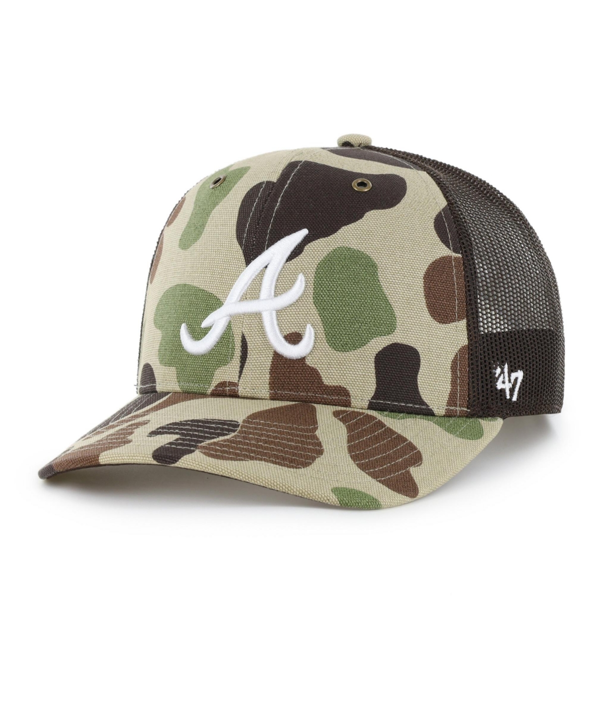 '47 Brand Men's Camo Atlanta Braves Duck Camo Trucker Hat