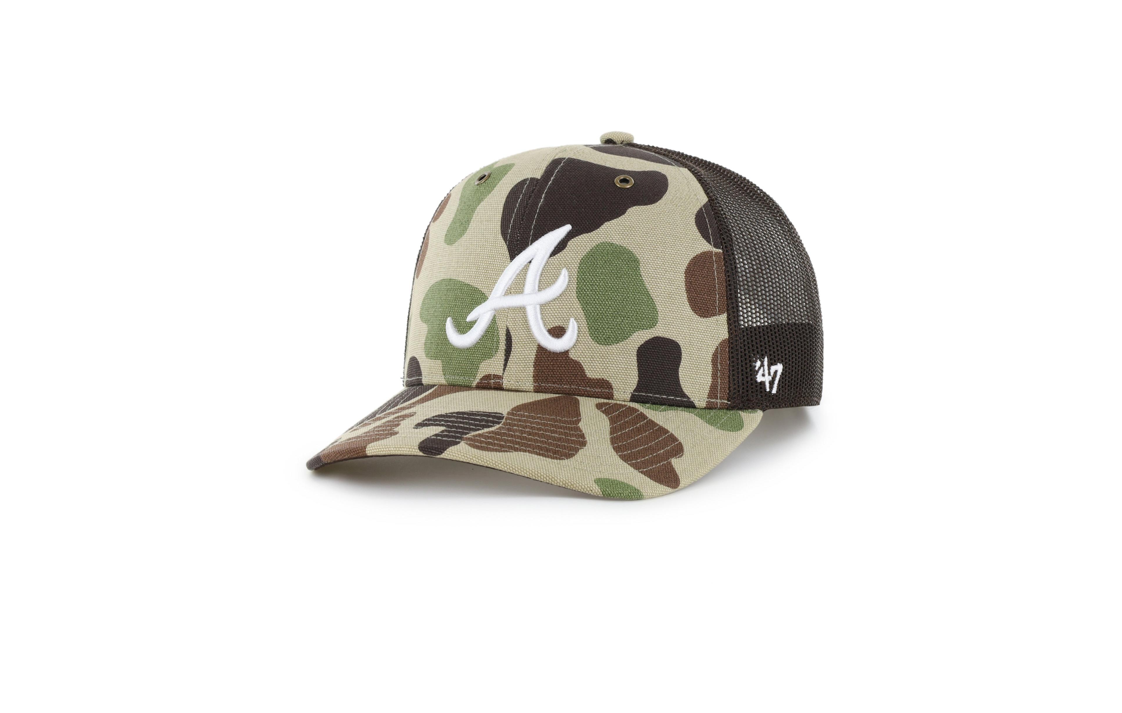 '47 Brand Men's Camo Atlanta Braves Duck Camo Trucker Hat
