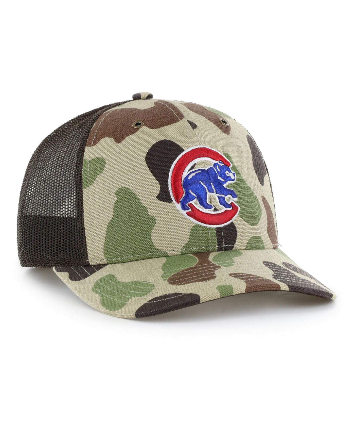 Мужская кепка '47 Brand Camo Chicago Cubs Duck Camo Trucker Hat — фото 3