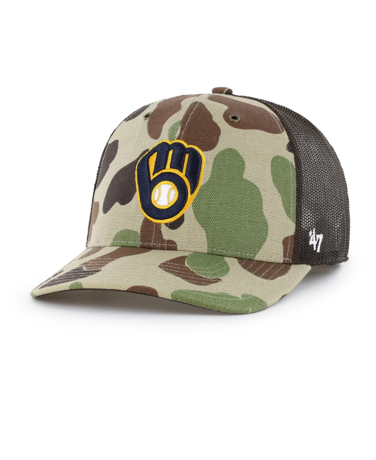 '47 Brand Men's Camo Milwaukee Brewers Duck Camo Trucker Hat - Camo