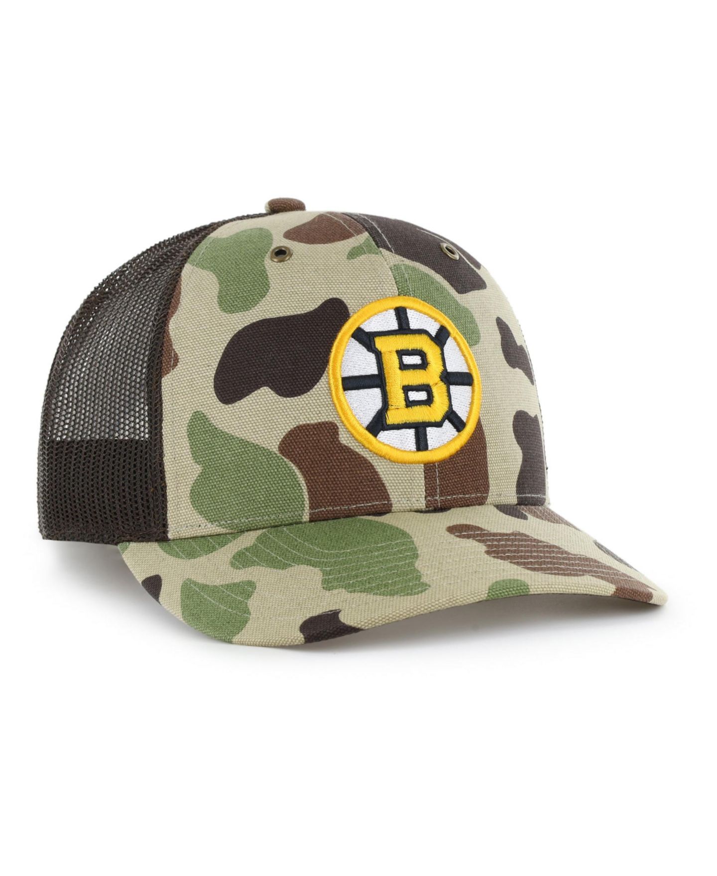 Мужская кепка '47 Brand Camo Boston Bruins Duck Camo Trucker Hat — фото 2