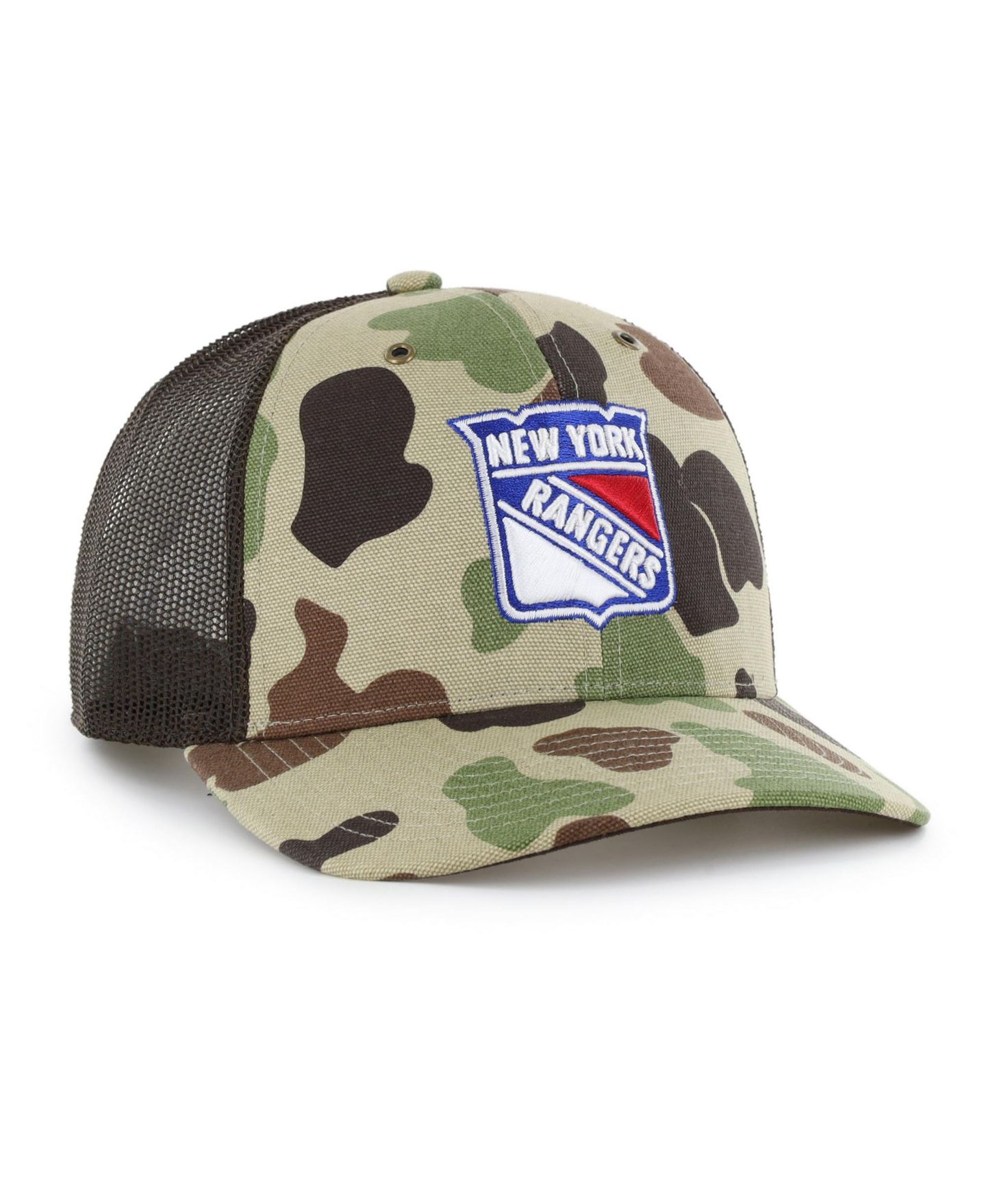 Мужская кепка '47 Brand Camo New York Rangers Duck Camo Trucker Hat — фото 2