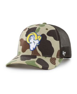 Men's Camo Los Angeles Rams Duck Camo Relaxed Trucker Hat