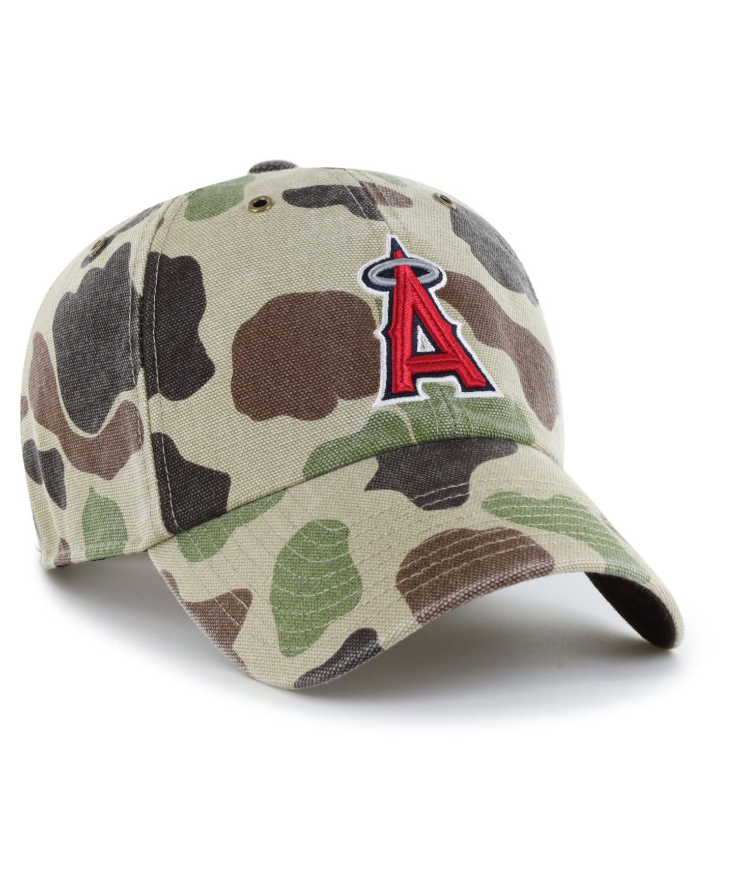 Мужская кепка '47 Brand Camo Los Angeles Angels Duck Camo Clean Up Adjustable Hat — фото 3
