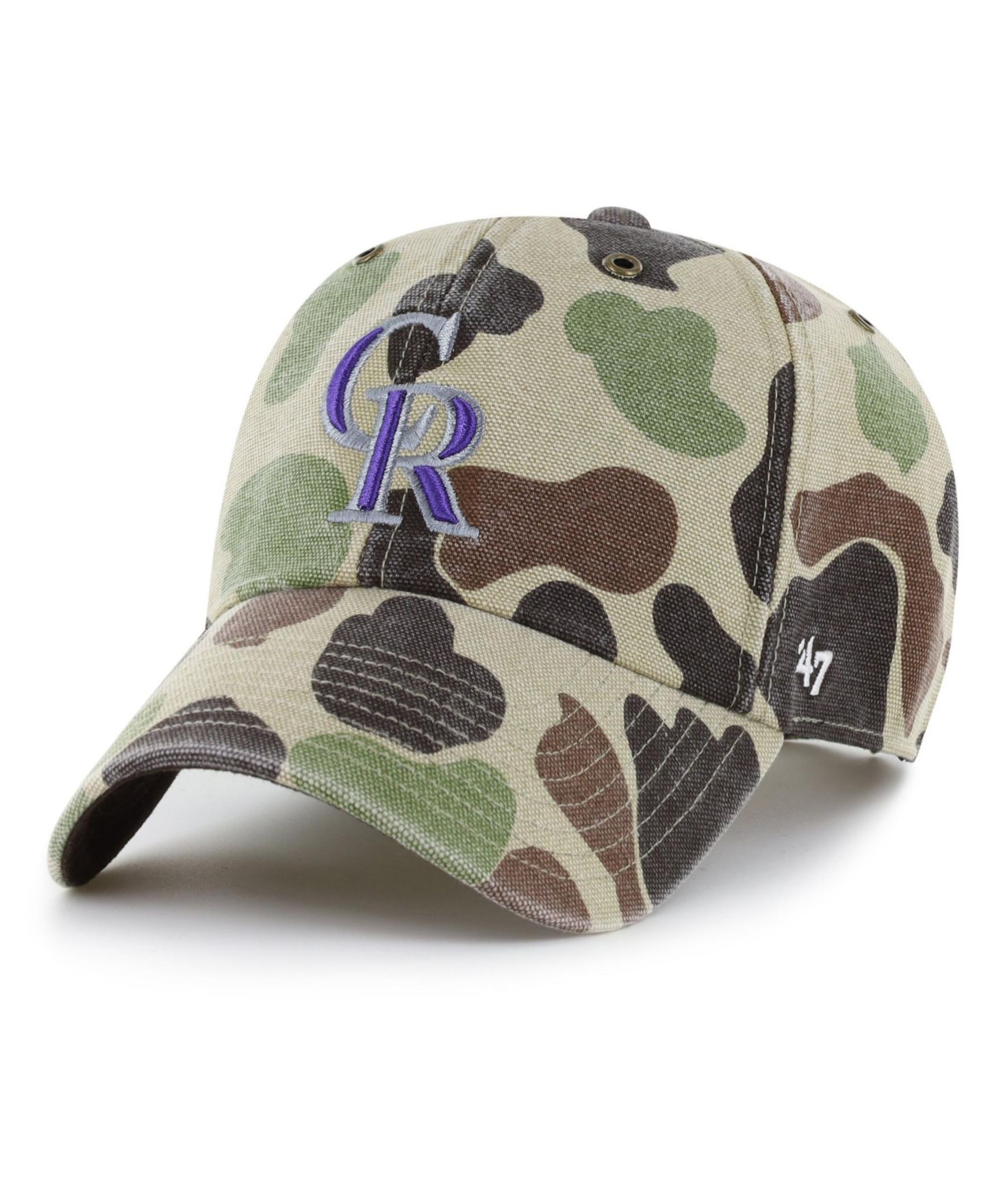 Мужская кепка '47 Brand Camo Colorado Rockies Duck Camo Clean Up Adjustable Hat — фото 1