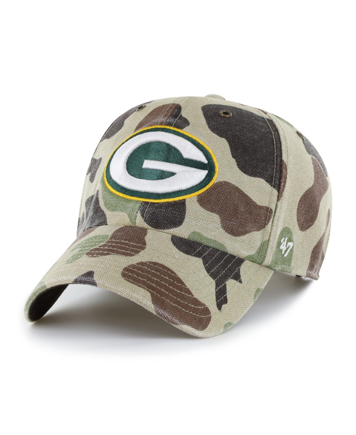'47 Brand Men's Camo Green Bay Packers Duck Camo Clean Up Adjustable Hat - Camo