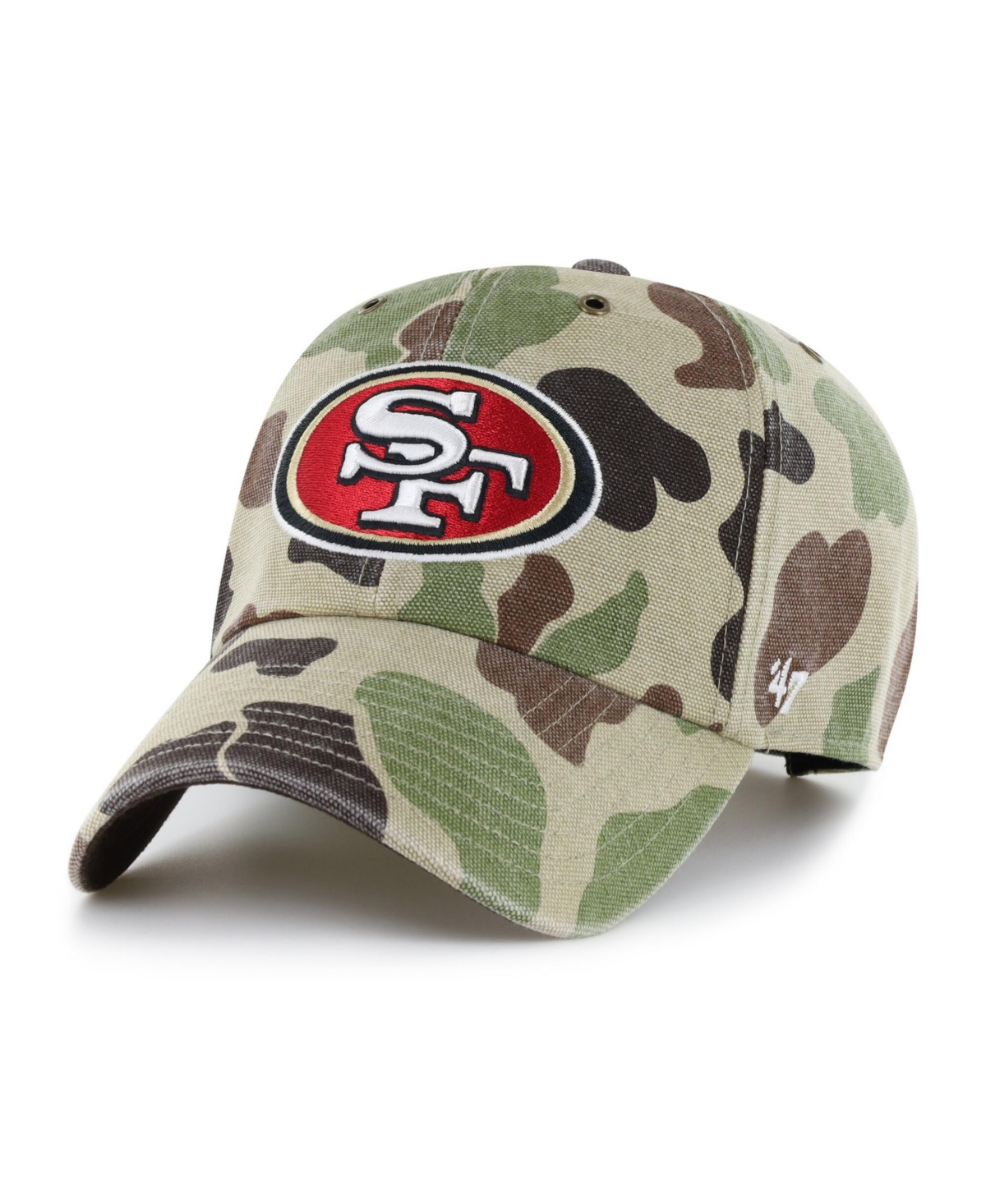 '47 Brand Men's Camo San Francisco 49ers Duck Camo Clean Up Adjustable Hat - Camo