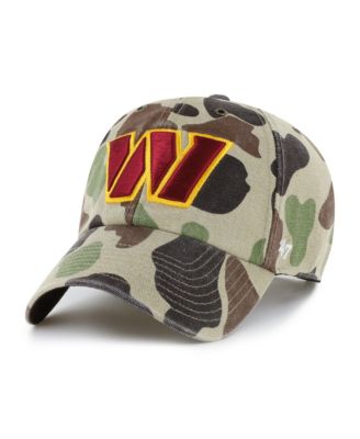 Men's Camo Washington Commanders Duck Camo Clean Up Adjustable Hat