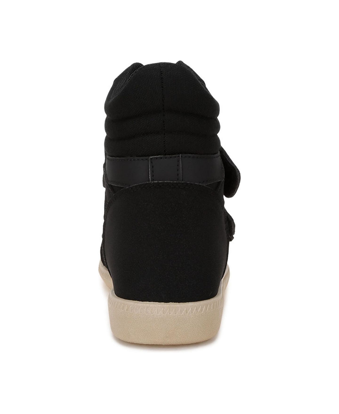Женские кроссовки London Rag Cozy Wedge Triple Strap High-Top, цвет: Чёрный гладкий — фото 5