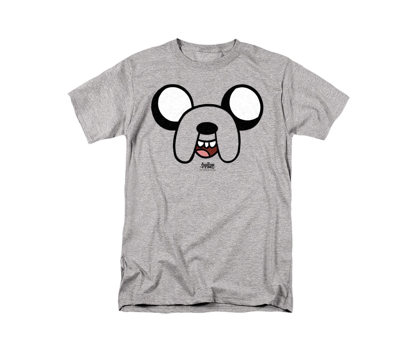 Мужская футболка Adventure Time Jake Head Graphic Crewneck, цвет: Меланжевый — фото 1