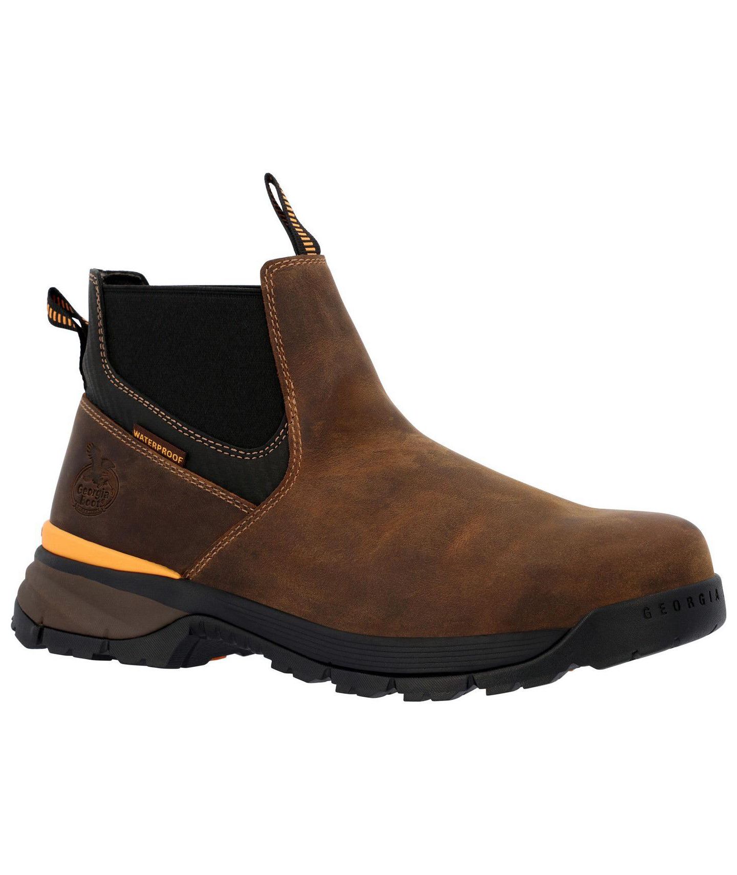 Мужские ботинки GEORGIA BOOT Tbd Waterproof Chelsea Work Boot, цвет: Коричневый — фото 4
