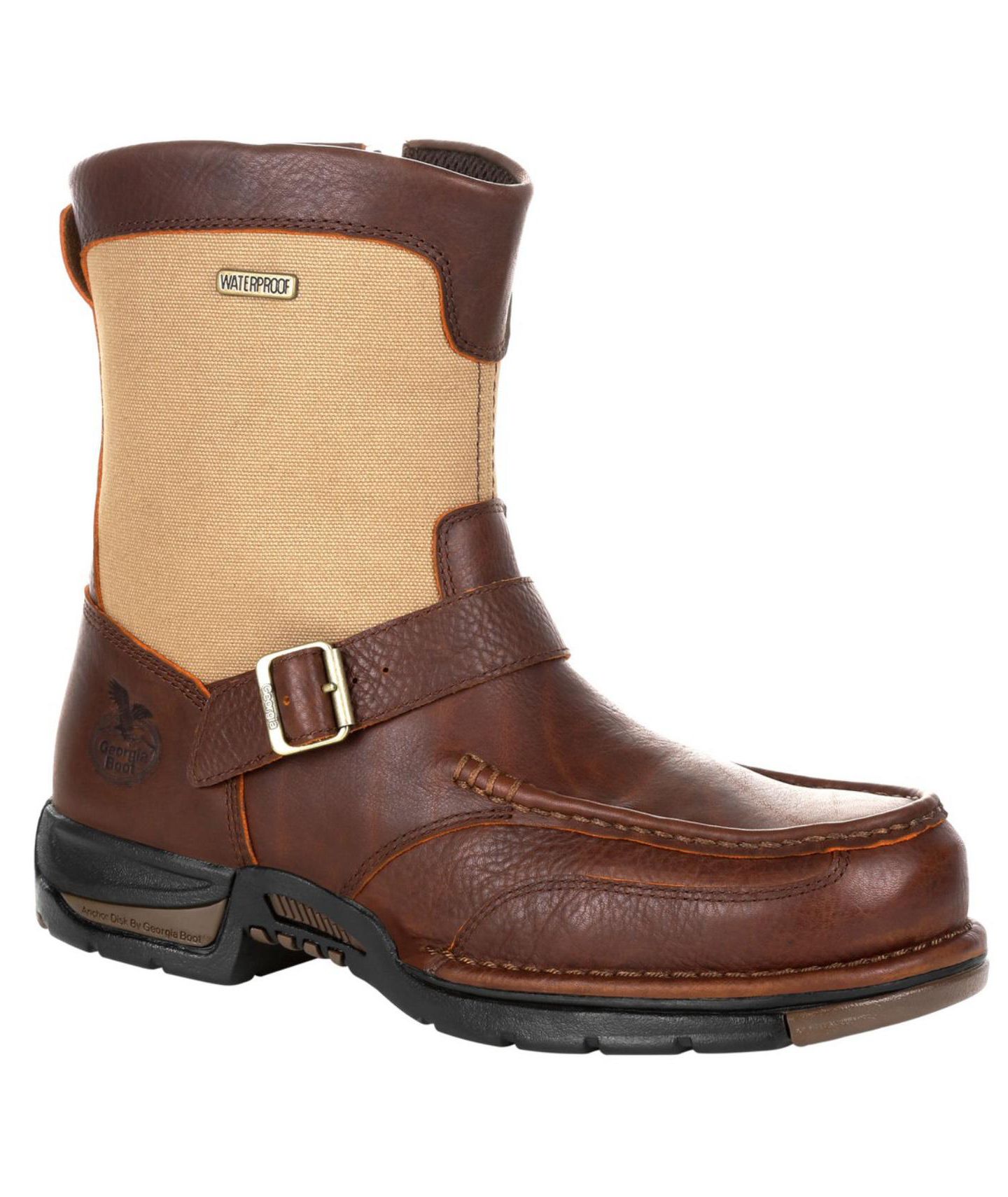 Мужские ботинки GEORGIA BOOT Athens Waterproof Side-Zip Boot, цвет: Коричневый — фото 5