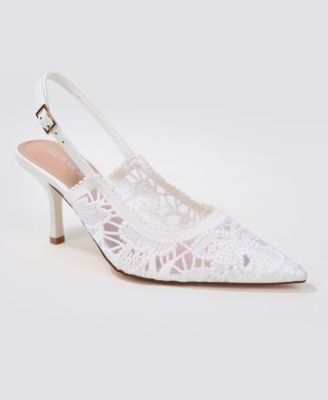 Hertha Lace Upper Slingback Heels
