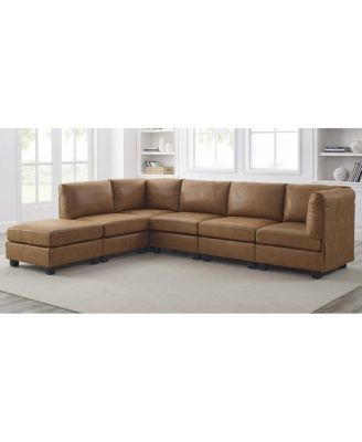  Faux Leather Modular Sectional