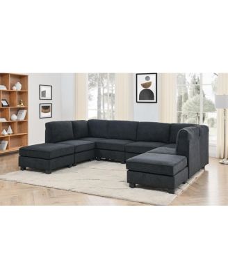 Polyester Upholstered Modular Sectional