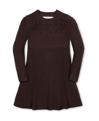 Toddler Girls' 2T-16 Long-Sleeve Bobble Sweater Dress