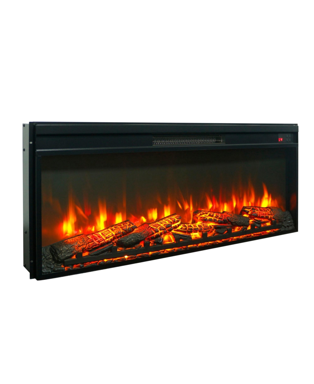 Mondawe 42-Inch Electric Fireplace Insert with Realistic Log Set and Remote Control