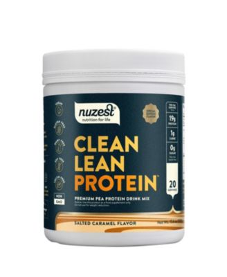 Clean Lean Protein Pea Protein Powder, Salted Caramel, 20 Servings with 19g Protein, 1.1lb