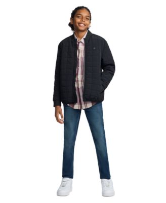 Boys' 8-20 Quilted Full-Zip Bomber Jacket