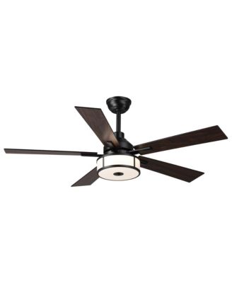 52inch Modern  Dimmable 3CCT LED Ceiling Fan with Caged Shade and Remote