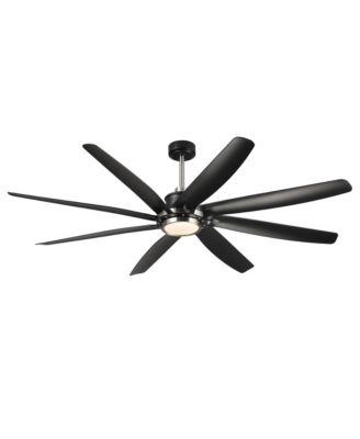 72" Transitional Matte 8 Blades Ceiling Fan with Remote