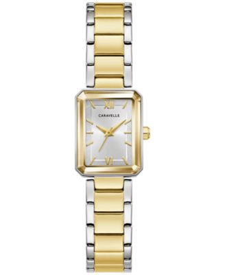 Women's Modern Two-Tone Stainless Steel Bracelet Watch 17.5mm