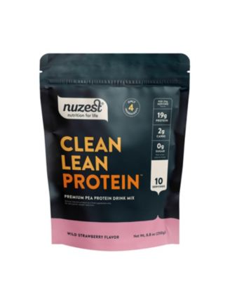 Clean Lean Protein Pea Protein Powder, Wild Strawberry, 10 Servings with 19g Protein, 8.8oz