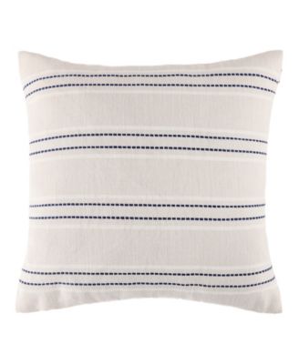 Muslin Woven Stripe Decorative Pillow, 18" x 18"