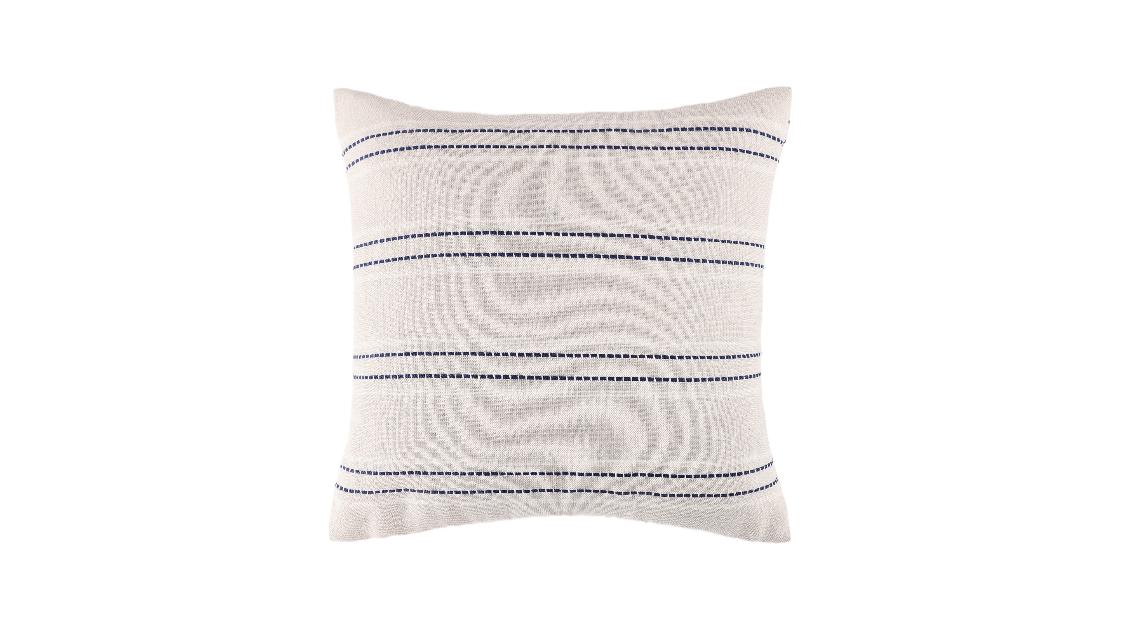 Levtex Home Muslin Woven Stripe Decorative Pillow, 18" x 18"