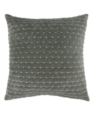 Velvet Stitch Textured Decorative Pillow, 20" x 20"