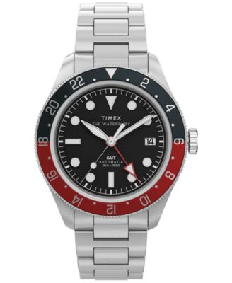 Men's Automatic Silver-Tone Stainless Steel Watch 41.5mm