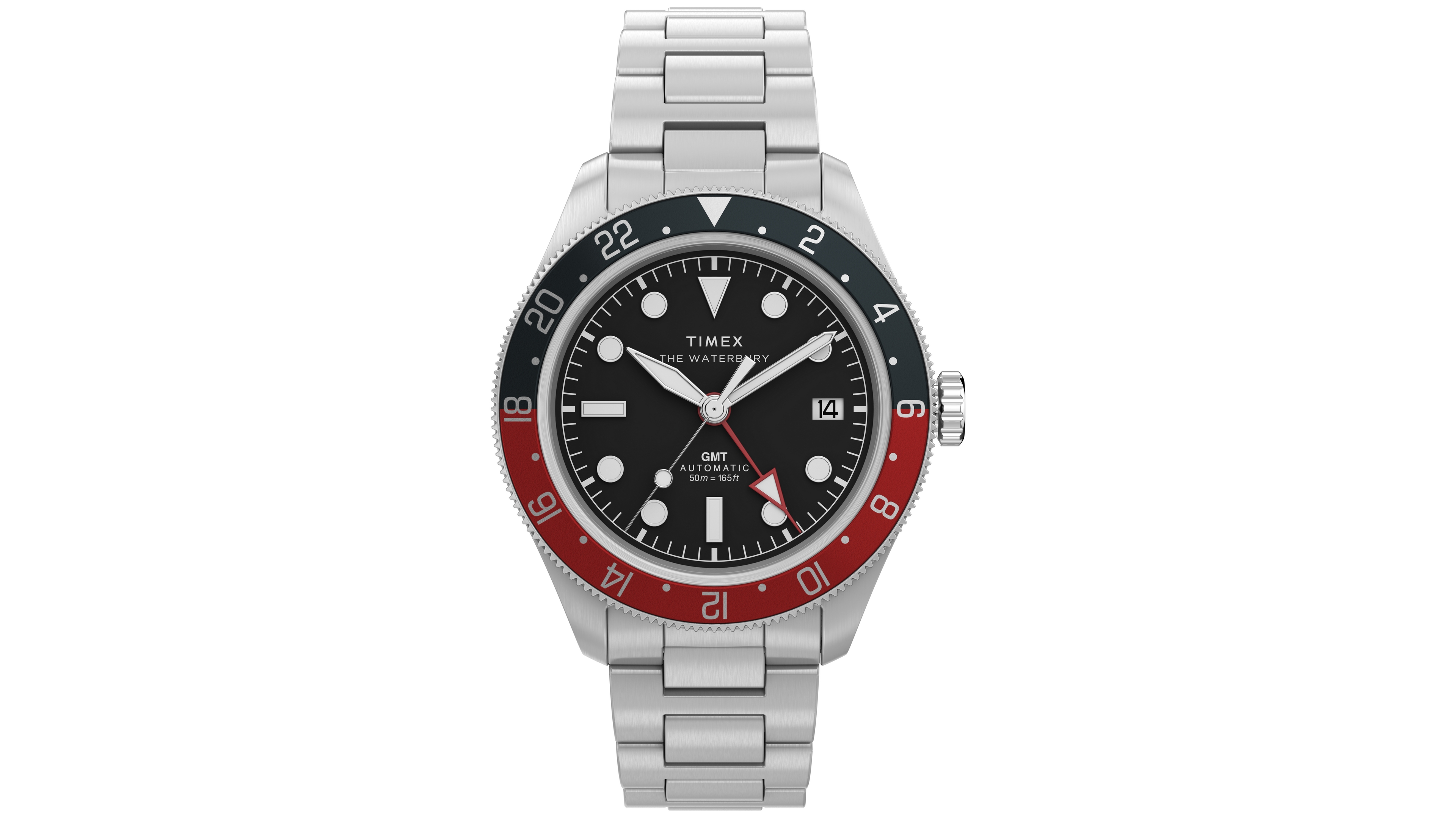 Timex Men's Automatic Silver-Tone Stainless Steel Watch 41.5mm