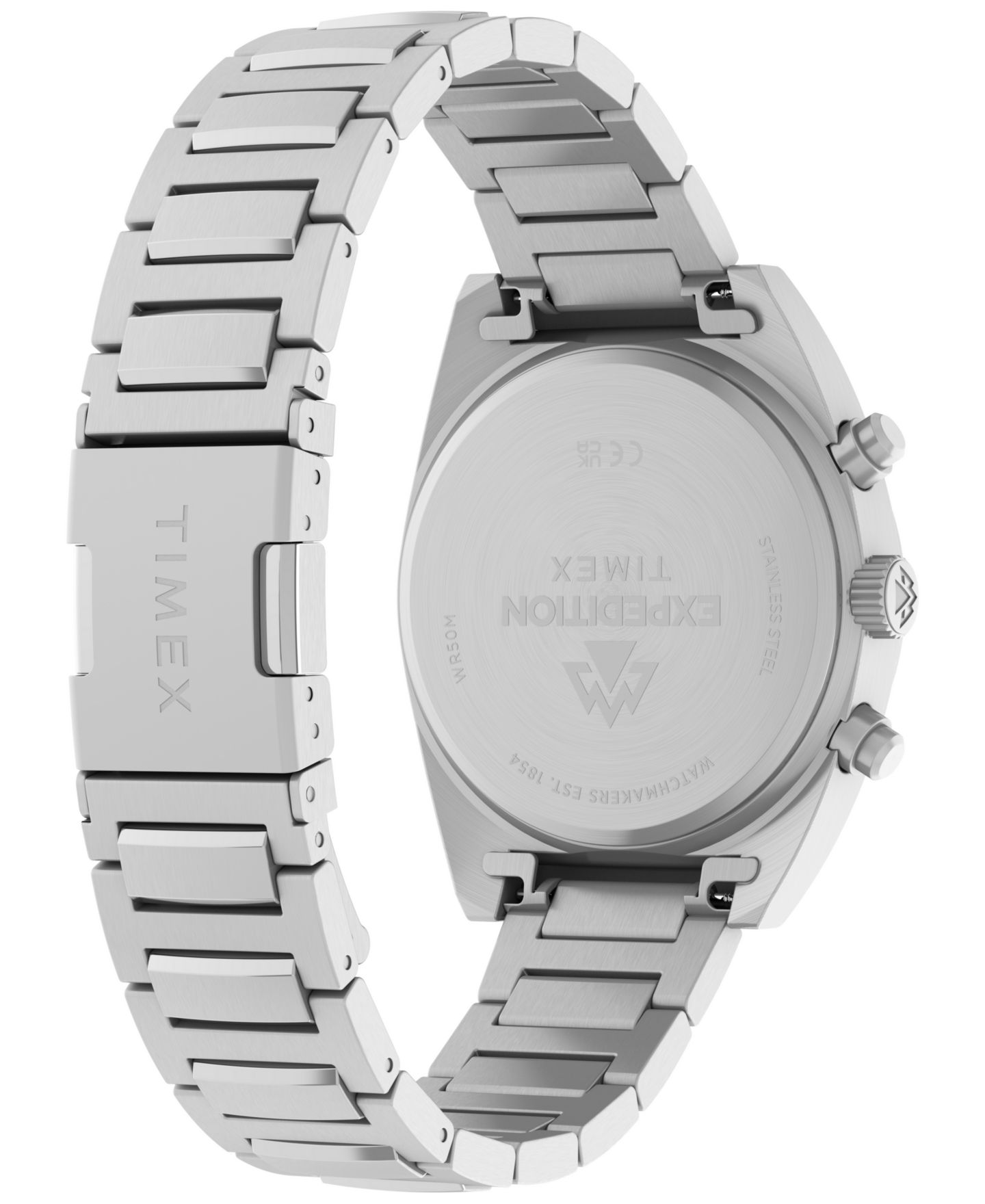 Мужские часы Timex Quartz Capstone Silver-Tone Stainless Steel 41mm — фото 5