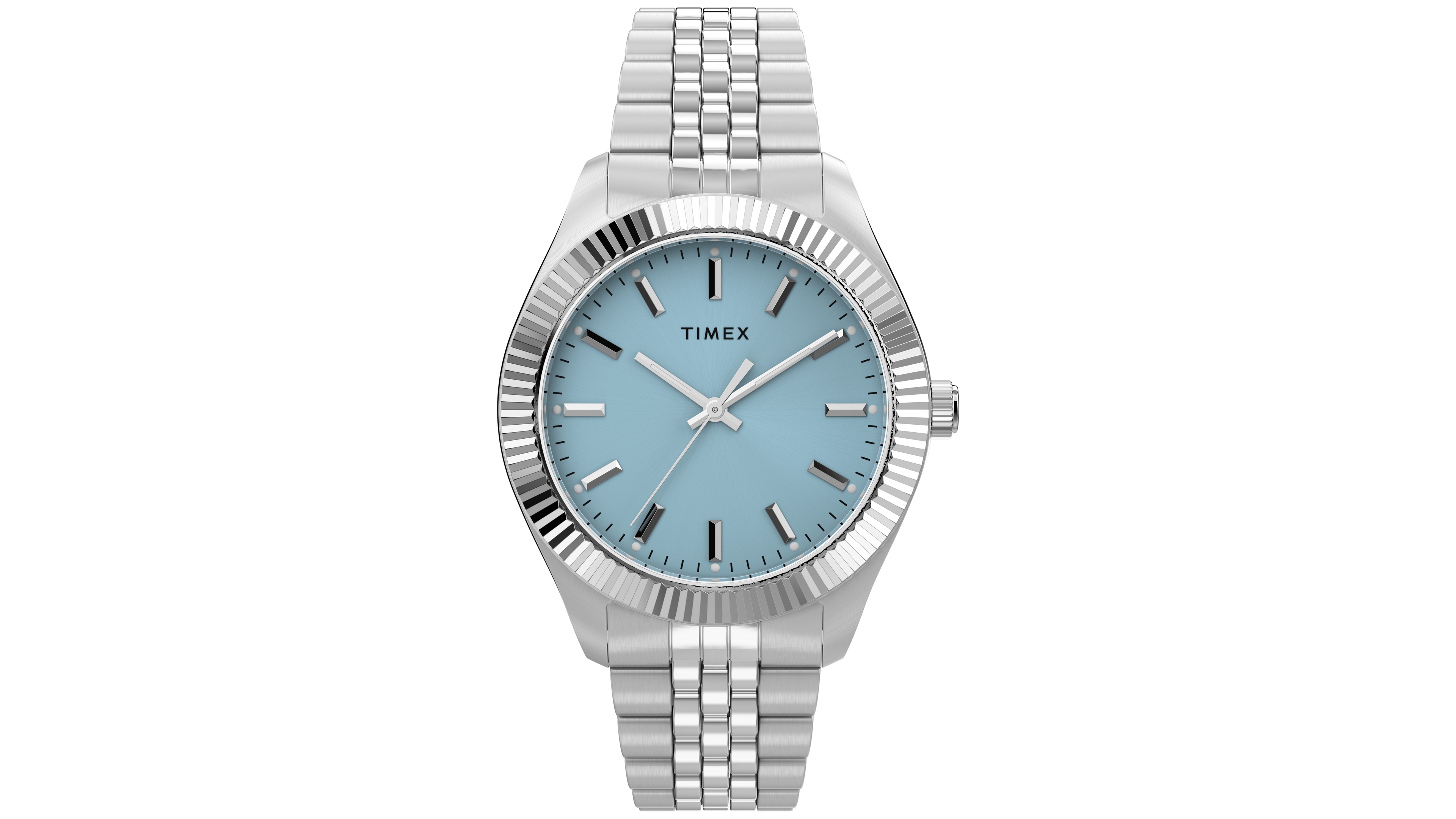 Timex Quartz Analog Legacy Silver-Tone Stainless Steel Watch 36mm