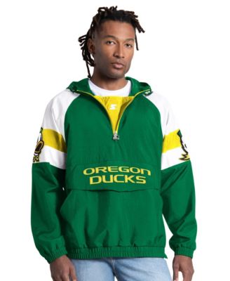 Men's Green Oregon Ducks Street Cut Half-Zip Jacket
