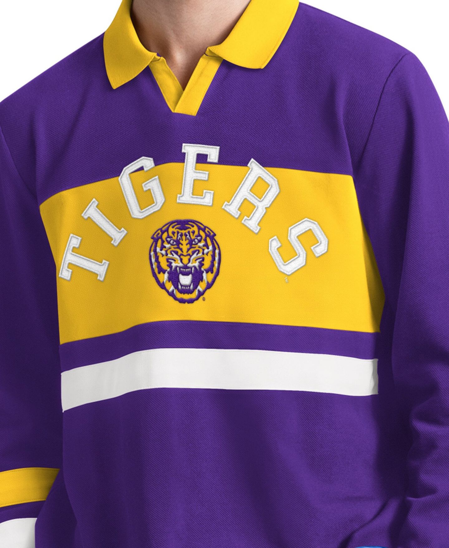 Мужская рубашка Starter Purple LSU Tigers Team Spirit Rugby — фото 3