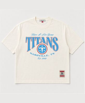 Men's and Women's Cream Tennessee Titans Heritage T-Shirt