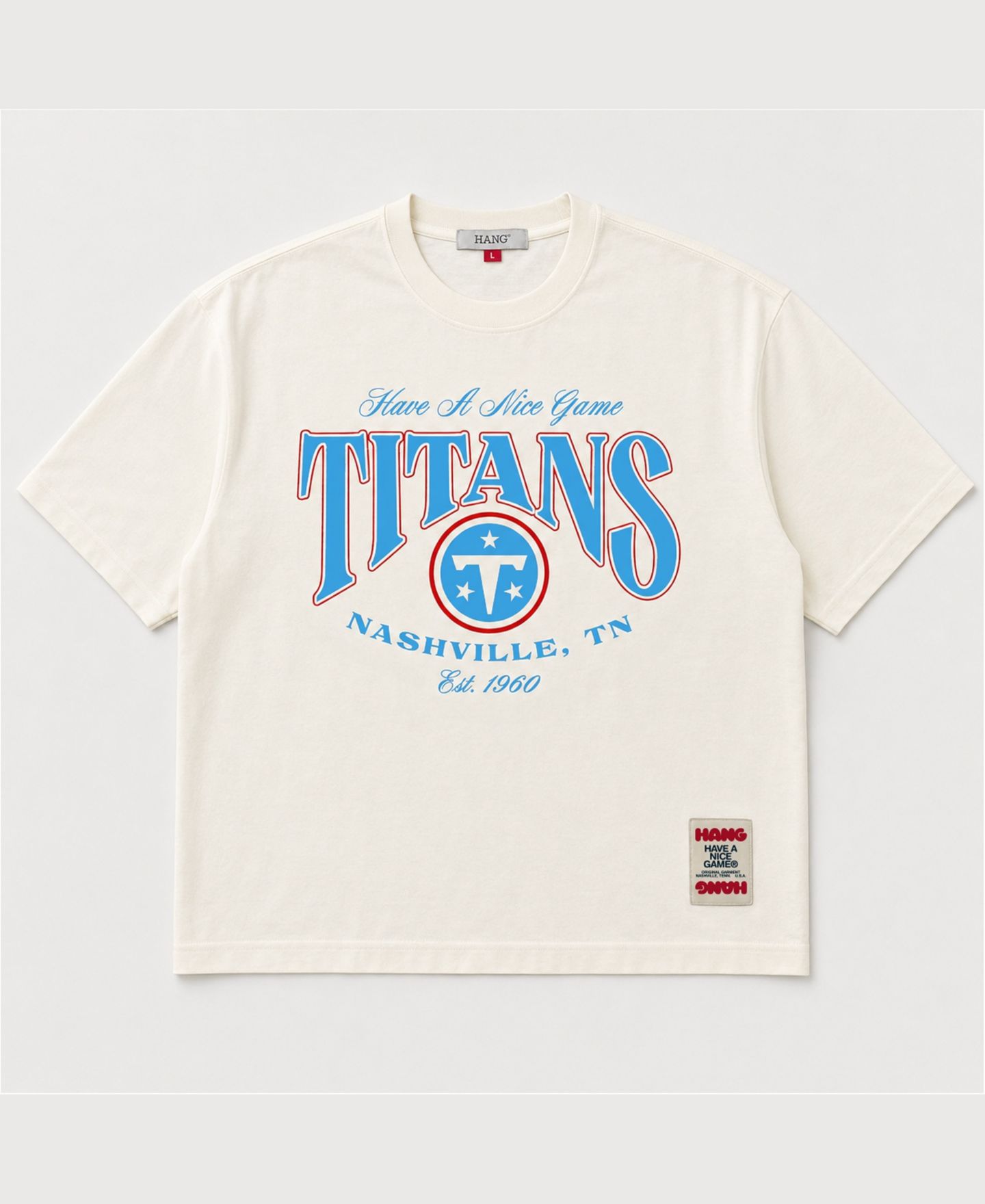 Футболка Hang Cream Tennessee Titans Heritage — фото 1