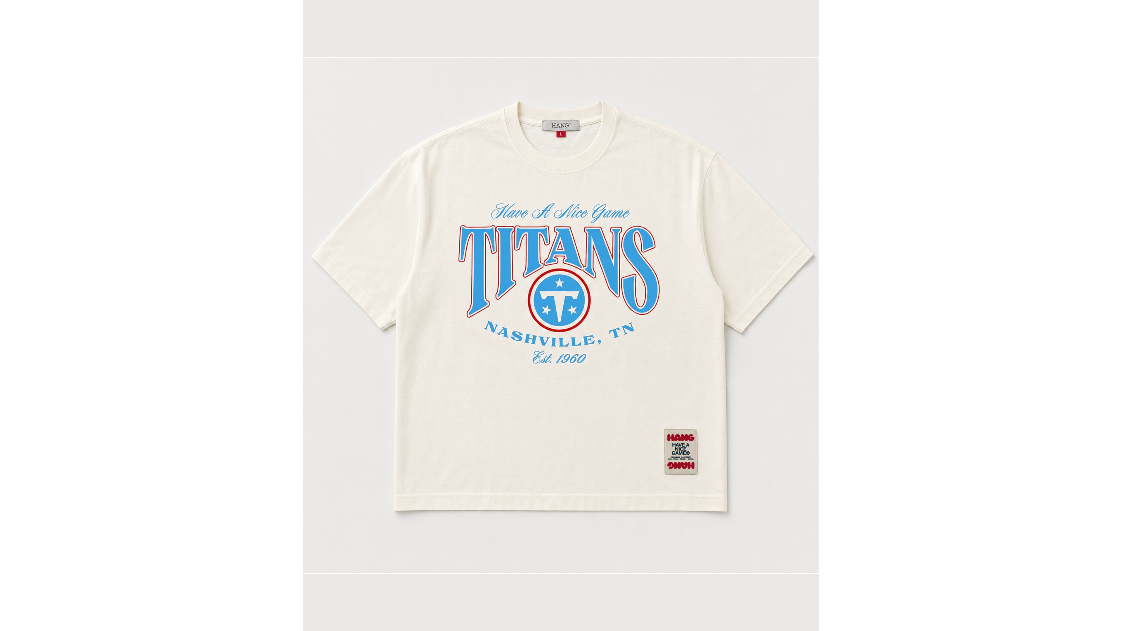 Hang Men's and Women's Cream Tennessee Titans Heritage T-Shirt