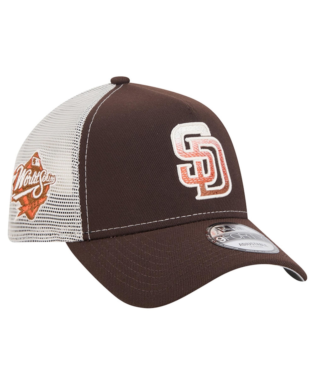 New Era Men's Brown San Diego Padres Pumpkin Spice 9FORTY A-Frame Adjustable Trucker Hat