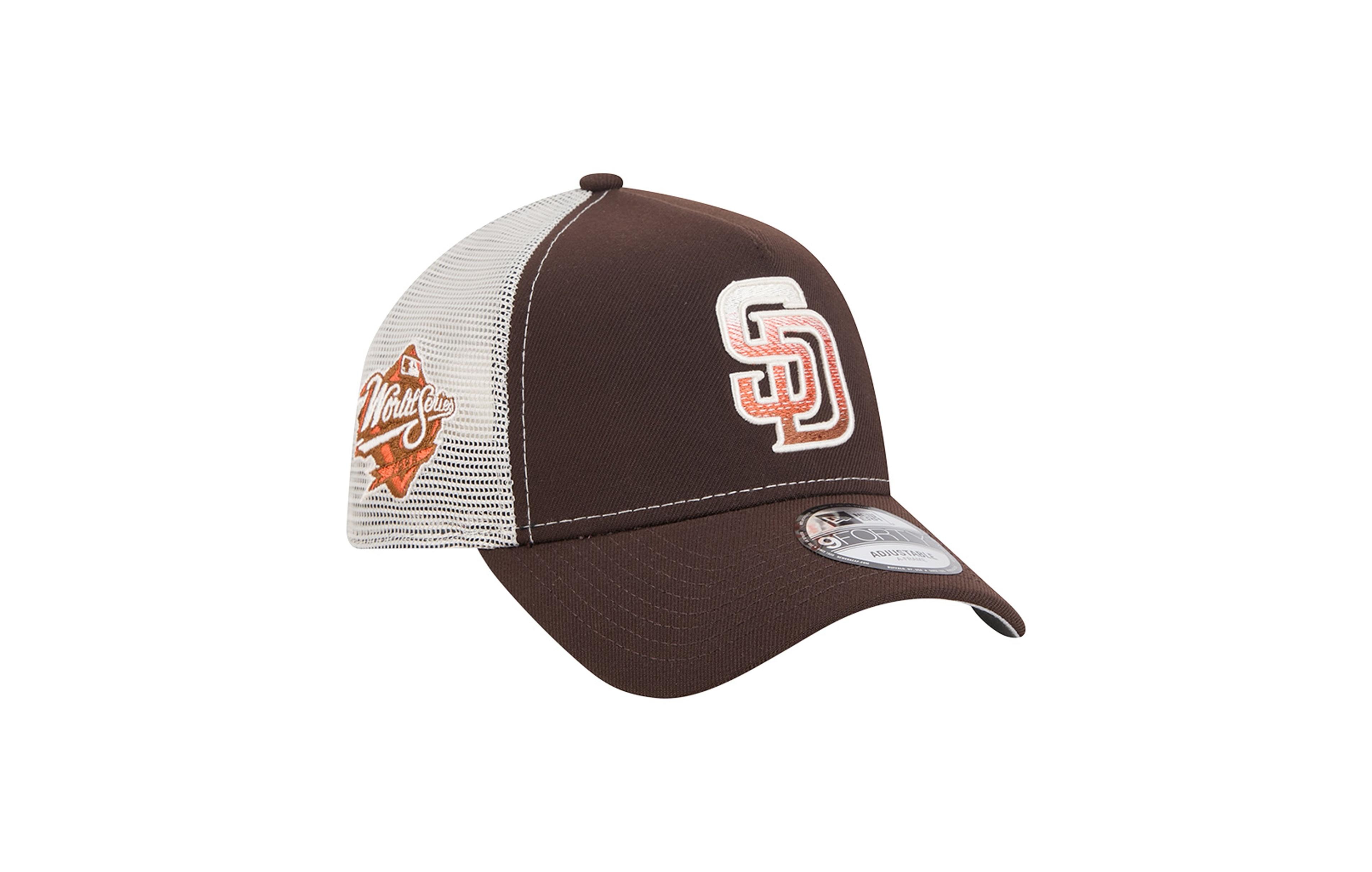 New Era Men's Brown San Diego Padres Pumpkin Spice 9FORTY A-Frame Adjustable Trucker Hat