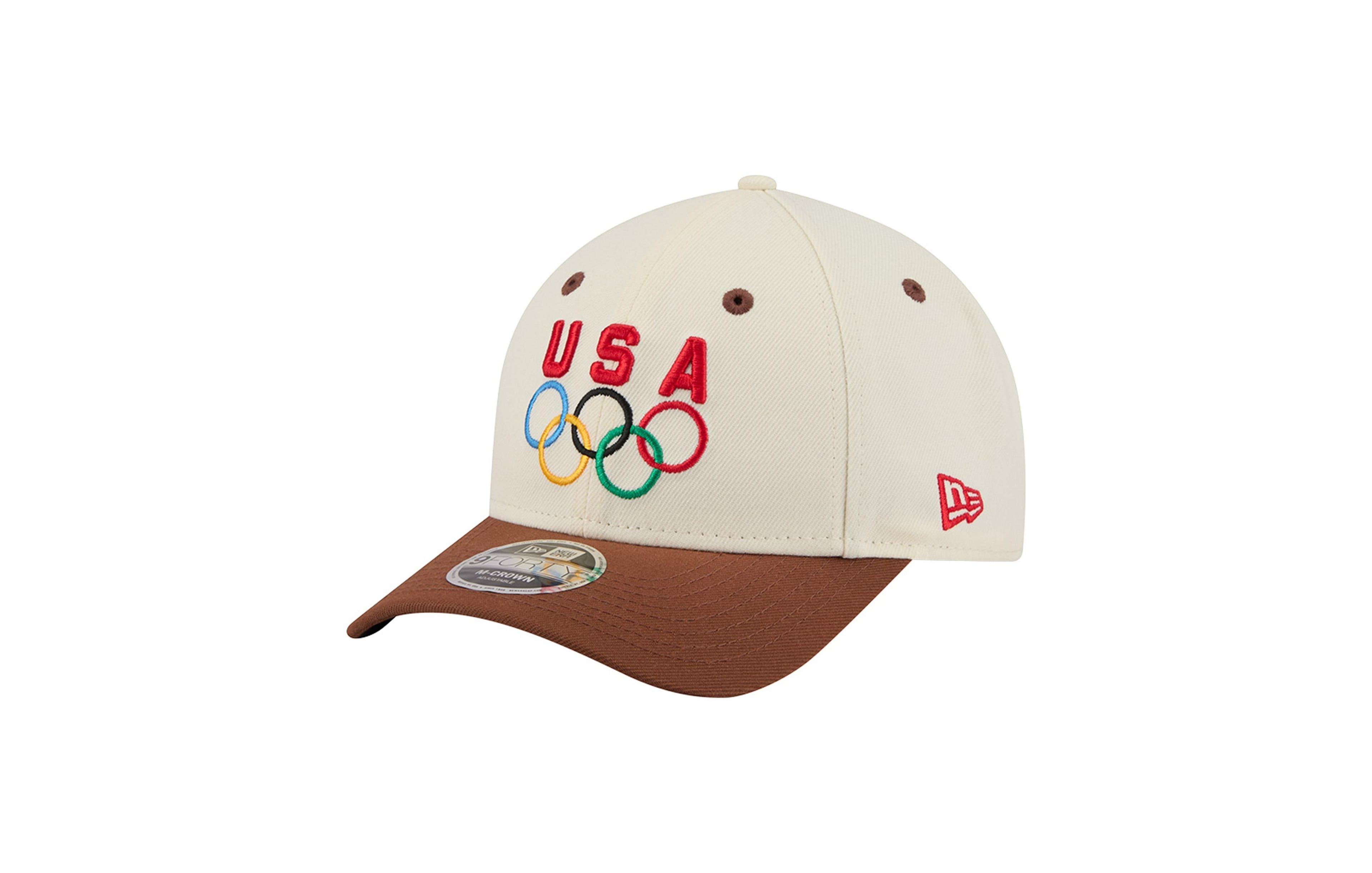 New Era Men's Cream/Brown 9FORTY M-Crown Adjustable Hat