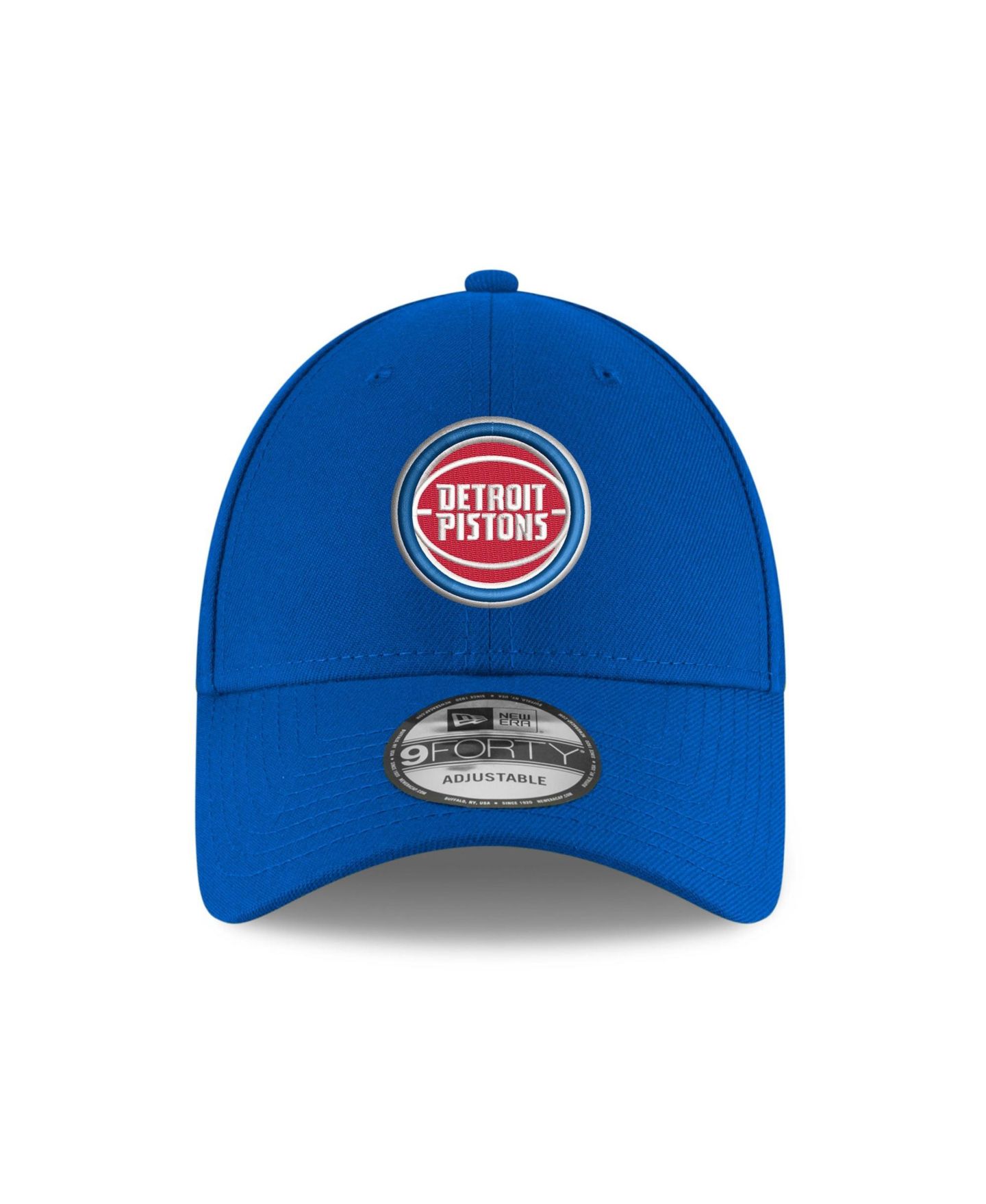 Мужская кепка New Era Royal Detroit Pistons Team 9FORTY Adjustable Hat — фото 2