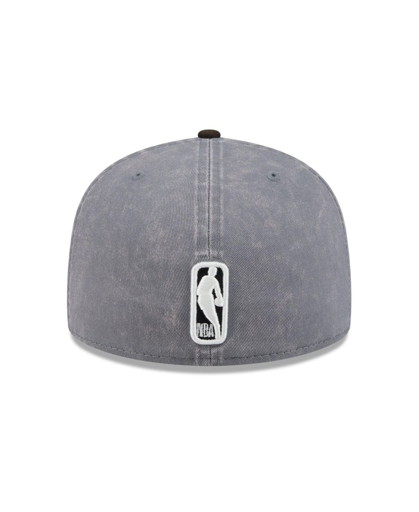 Мужская кепка New Era Gray/Black Los Angeles Lakers Washed 59FIFTY Fitted Hat — фото 4