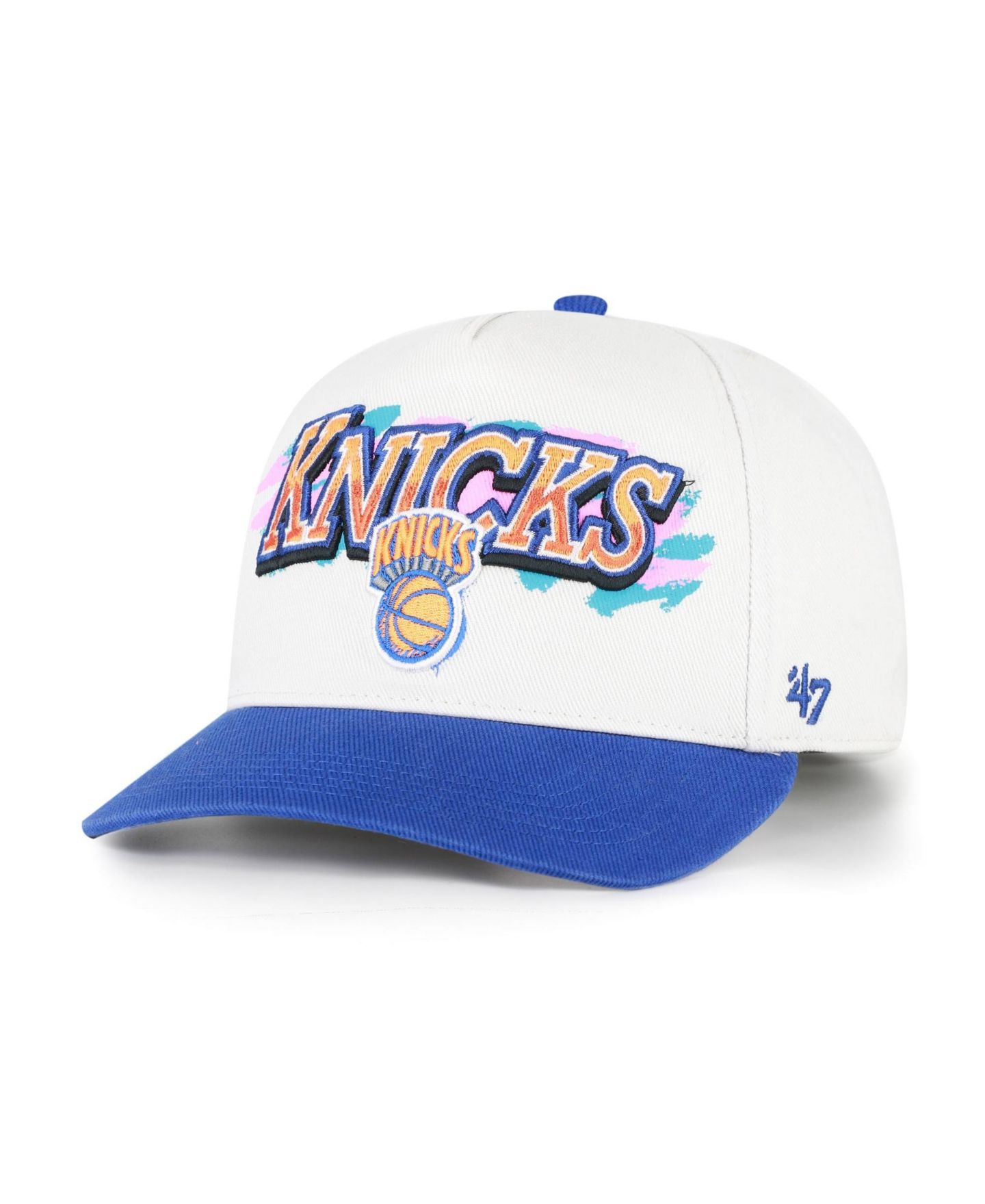 Мужская кепка '47 Brand Cream New York Knicks City Paint Hitch Adjustable Hat — фото 1
