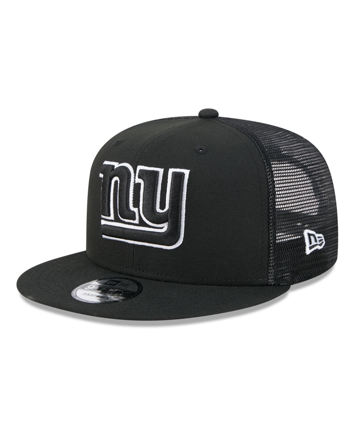 New Era Men's Black/White New York Giants 9FIFTY Snapback Trucker Hat - Black, White