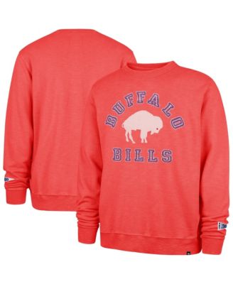 Men's Red Buffalo Bills Calderwood Well Worn French Terry Sweatshirt
