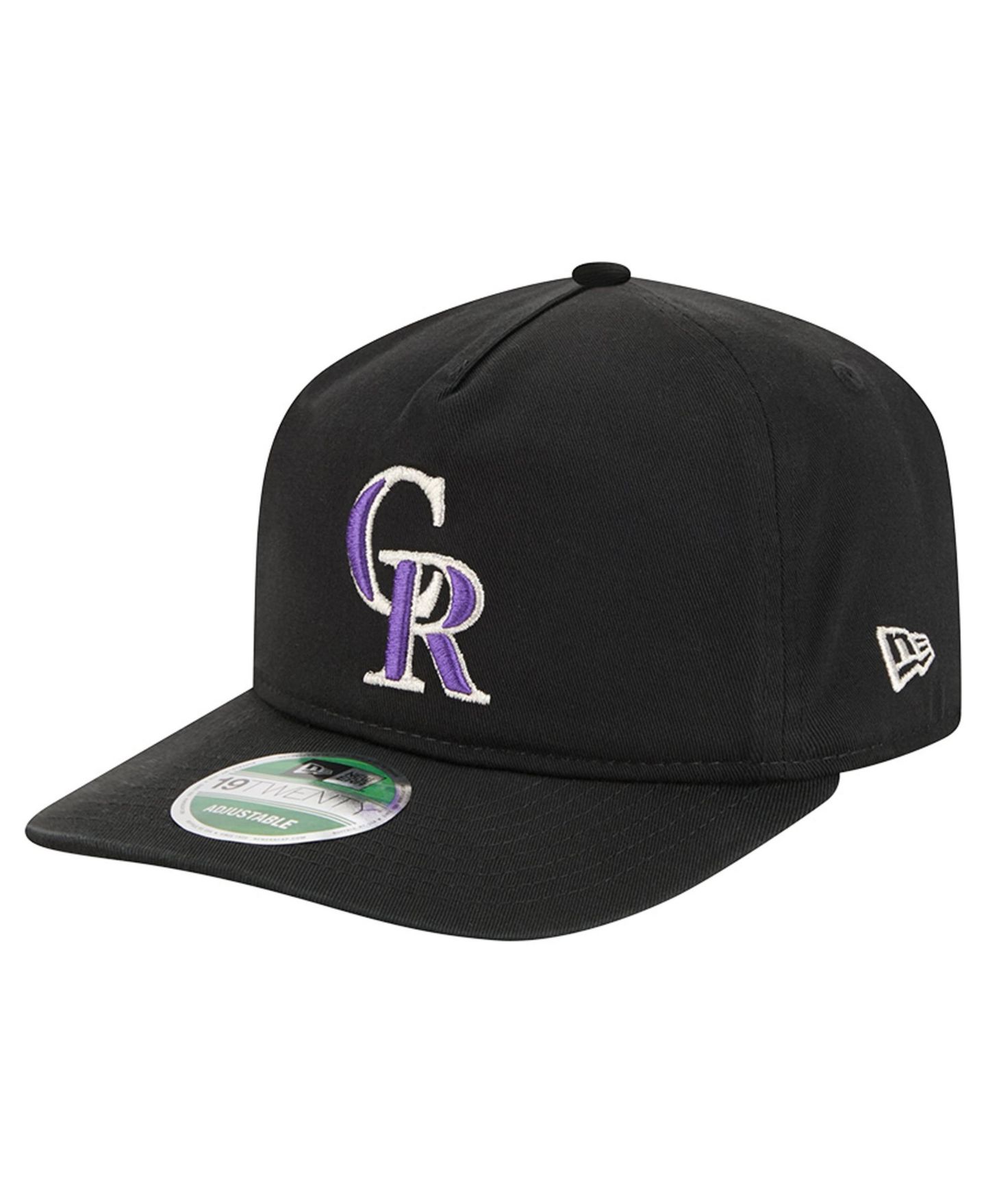 Мужская кепка New Era Black Colorado Rockies Team 19TWENTY Adjustable Hat — фото 1